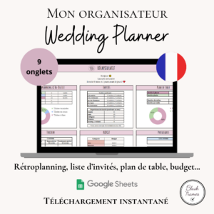 Fichier organisateur de mariage