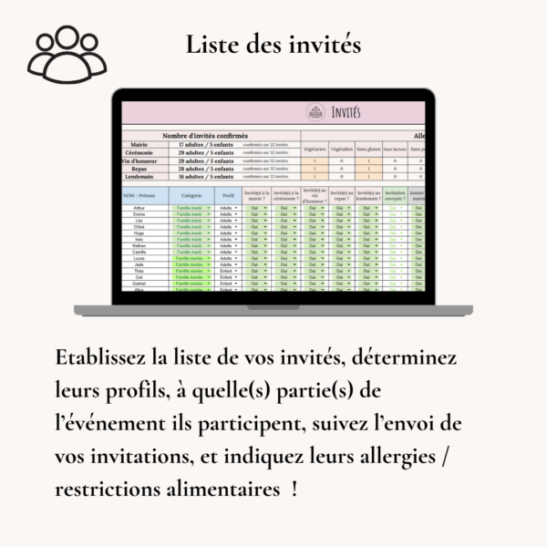 Fichier organisateur de mariage – Image 3