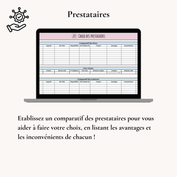 Fichier organisateur de mariage – Image 7