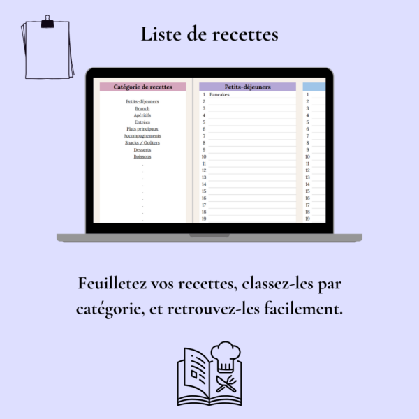 Fichier planificateur des repas – Image 2