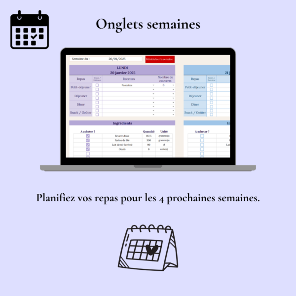 Fichier planificateur des repas – Image 4